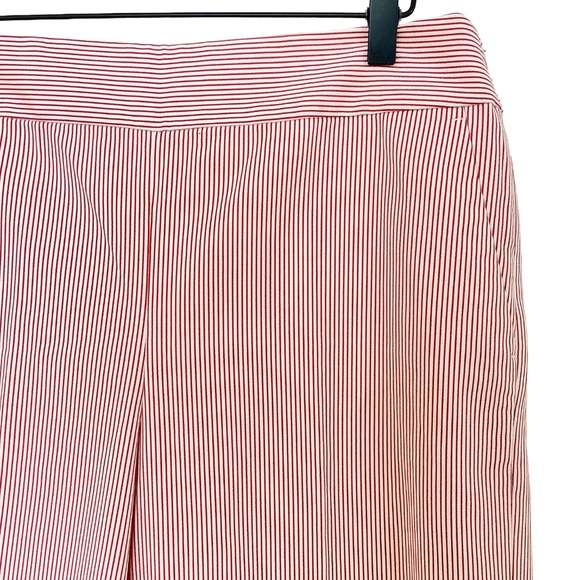 LOFT Wide Leg Crop Pant Pinstripe Side Zipper - Picture 5 of 16